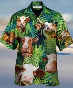 Cow Face Troll Funny Lover Cattle Tropical Style Hawaiian Shirt – Trendy Aloha