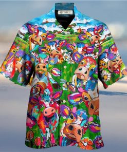 Cow Flower Funny In Farm Hawaiian Shirt – Trendy Aloha