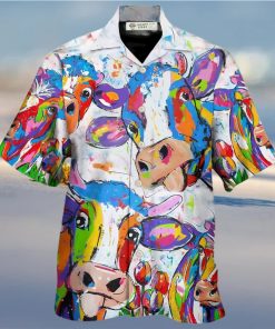 Cow Funny Amazing Colorful Hawaiian Shirt – Trendy Aloha