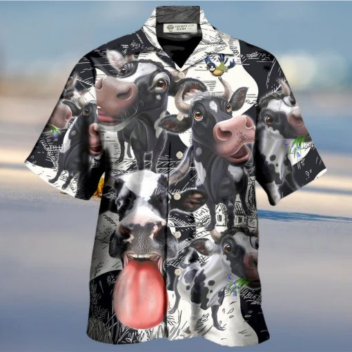 Cow Funny Dairy Cow Happy Life In The Farm Hawaiian Shirt – Trendy Aloha