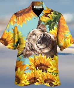 Cow Happy Life With Sunflower Hawaiian Shirt – Trendy Aloha