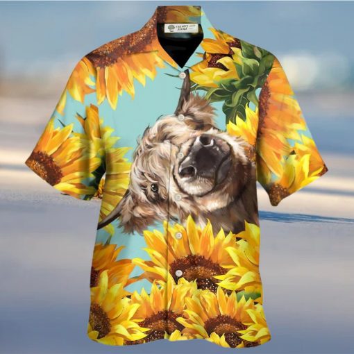 Cow Happy Life With Sunflower Hawaiian Shirt – Trendy Aloha