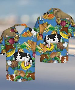 Cow Hawaiian Shirt Cow Tropical Fruits, Aloha Hawaiian Shirts