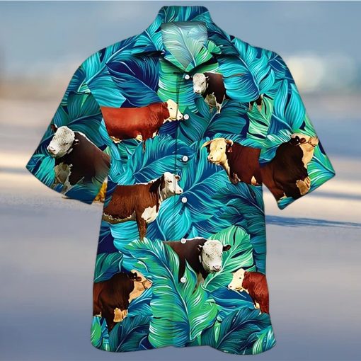 Cow Hawaiian Shirt Tropical Cow Aloha Shirt, Aloha Hawaiian Shirts