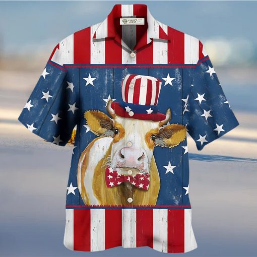 Cow Independence Day Funny Hawaiian Shirt – Trendy Aloha