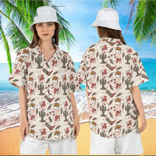 Cowboy Santa Christmas Hawaiian Shirt