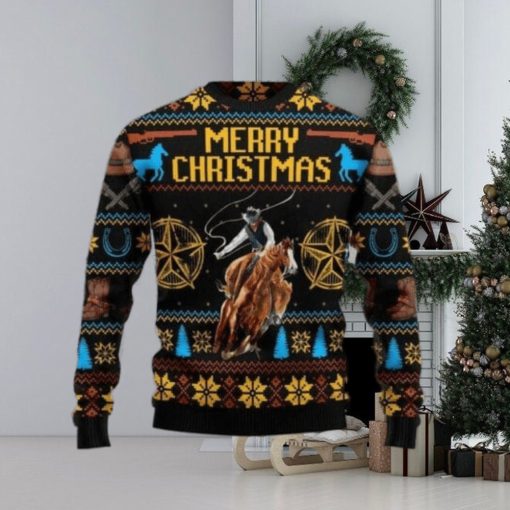 Cowboy v1 Merry Christmas Ugly Christmas Sweater