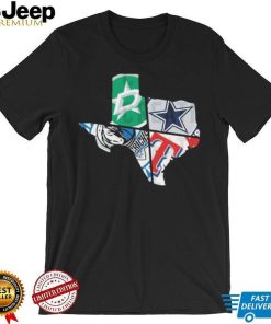 Cowboys Rangers Mavericks Star Spit Texas Shirt