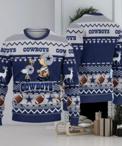 Cowboys Snoop Charlie Brown Football Christmas Ugly Sweater