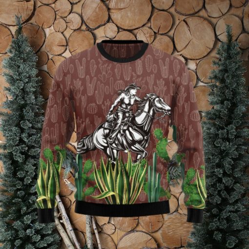 Cowgirl Cactus All Over Print 3D Sweater Gift For Christmas Gift For Xmas