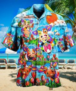 Cows Happy Love Animals Limited Edition Hawaiian Shirt Best Gift For Men Women