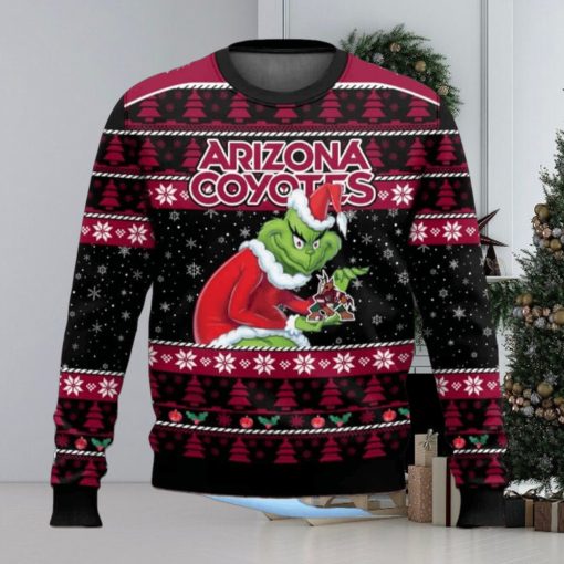 Coyotes Hockey Grnch Ugly Christmas Sweater