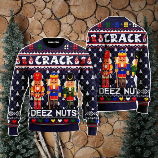 Crack Deez Nuts Christmas Unisex Ugly Sweater