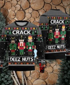 Crack Deez Nuts Nutcracker Ugly Christmas Sweater Gift Knitting Sweater