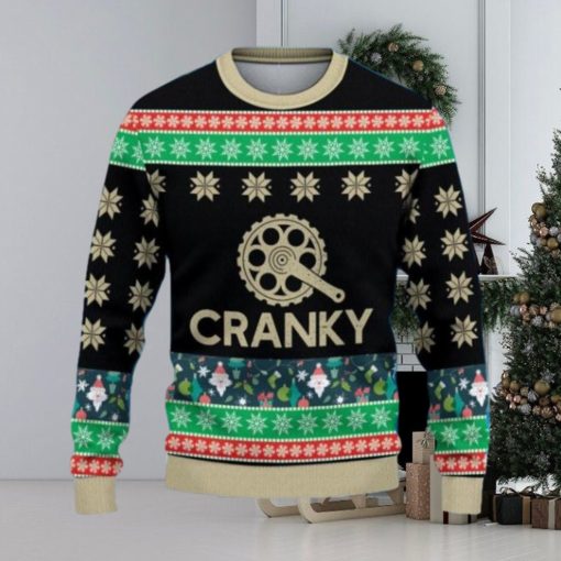 Cranky Funny Bicycle Ugly Christmas Sweater