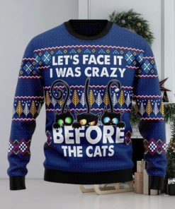 Crazy Cat Ugly Christmas Sweater