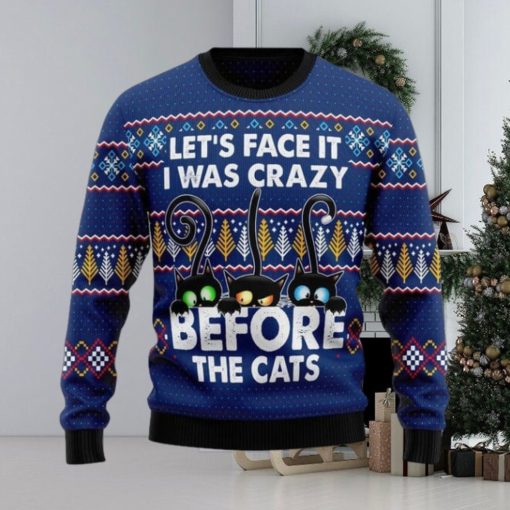 Crazy Cat Ugly Christmas Sweater