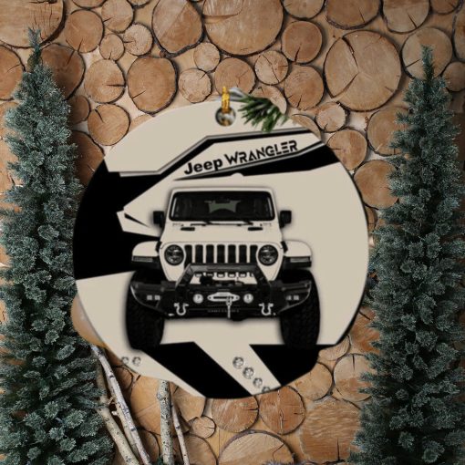 Cream Jeep Perfect Gift For Holiday Xmas Gift Tree Decorations Ornament