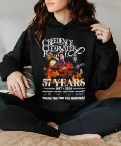 Creedence Clearwater Revival 57 Years 1967 – 2024 Thank You For The Memories Signatures shirt