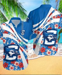 Creighton Bluejays NCAA Hibiscus Tropical Flower Hawaiian Shirt