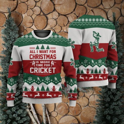 Cricket All I Want For Christmas Sweater Trending For Men And Women Gift Holidays