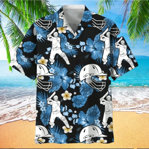 Cricket Floral Trendy Hawaiian Shirt, Trendy Hawaiian Shirt