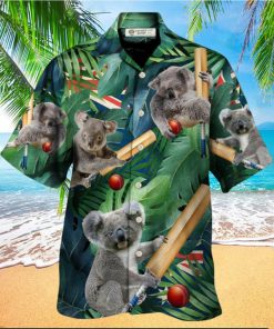 Cricket Koala Funny Lover Cricket And Koala Hawaiian Shirt