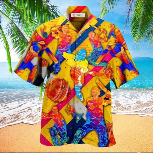 Cricket Life Is Better With Cricket In Blue Hawaiian Shirt