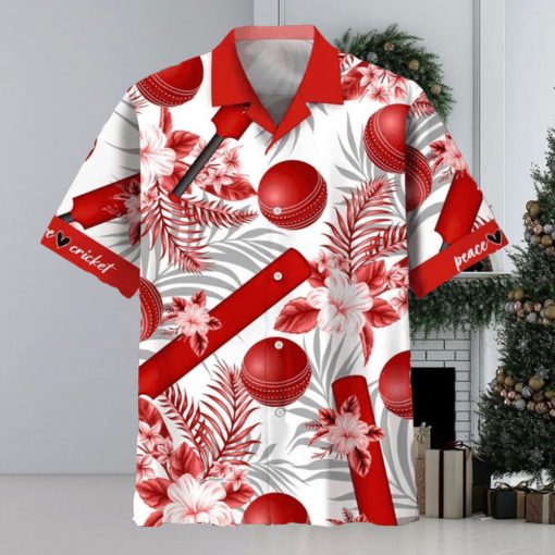 Cricket Red Hawaiian Shirt