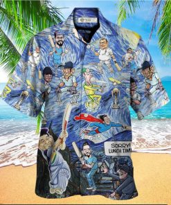 Cricket Sport Funny Play Amazing Starry Night Style Hawaiian Shirt