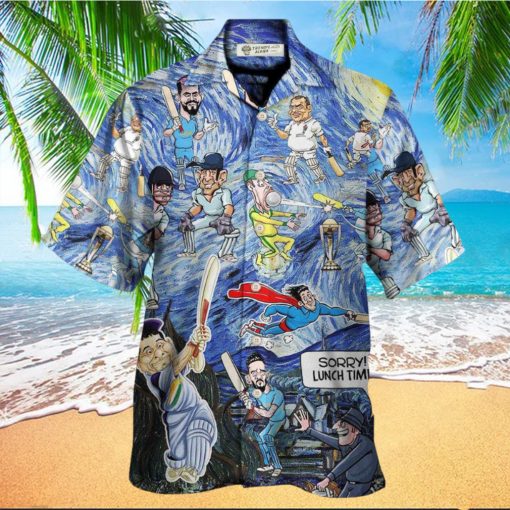 Cricket Sport Funny Play Amazing Starry Night Style Hawaiian Shirt