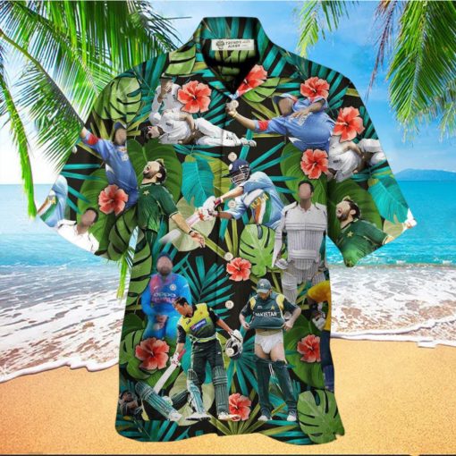 Cricket Sport Funny Play Amazing Tropical Art Hawaiian Shirt