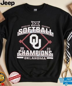 Crimson Oklahoma Sooners 2023 Big 12 Softball Regular Season Champions T Shirt