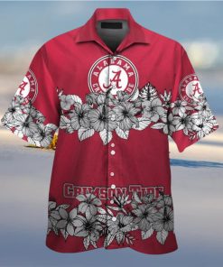 Crimson Tide Alabama Short Sleeve Hawaiian Tropical Shirt Unique Design