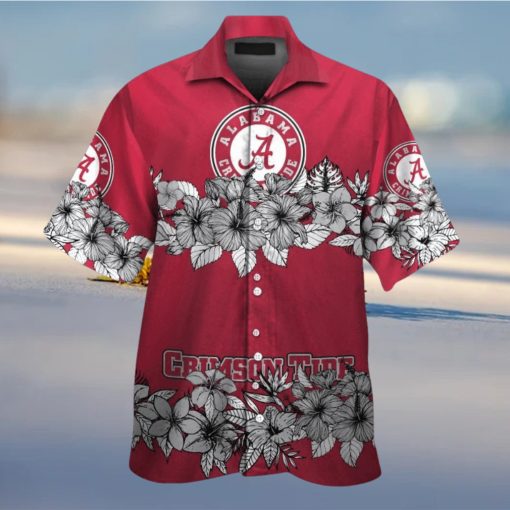 Crimson Tide Alabama Short Sleeve Hawaiian Tropical Shirt Unique Design