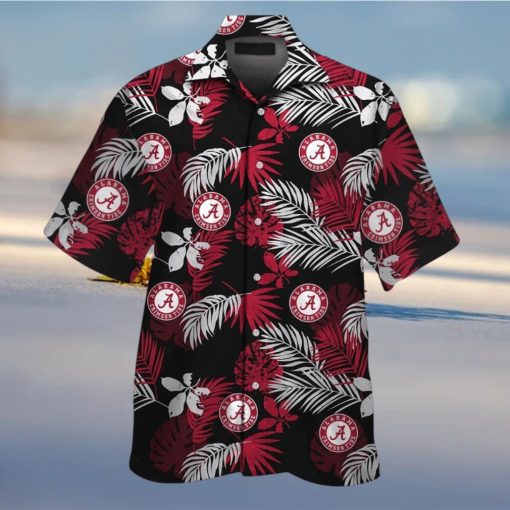 Crimson Tide Alabama Tropical Design Hawaiian Short Sleeve Unique Shirt