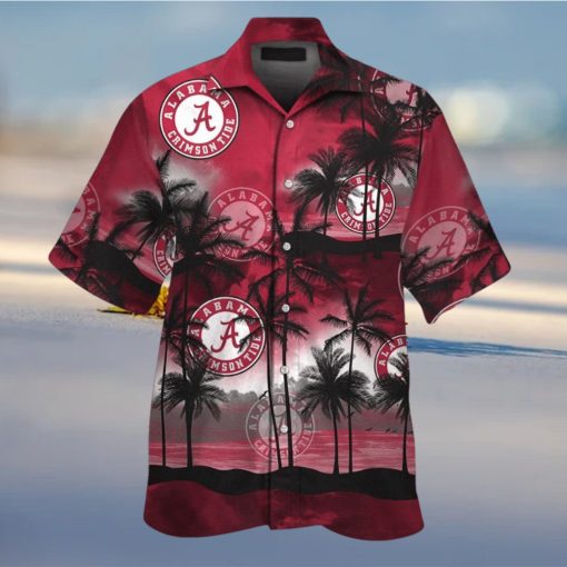 Crimson Tide Alabama Tropical Hawaiian Elegance Short Sleeve Shirt Design