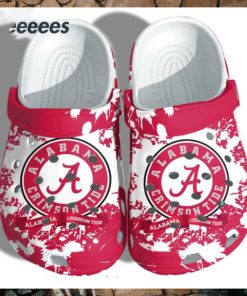 Crimson Tide Logo Pattern Clogs