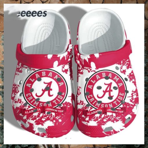 Crimson Tide Logo Pattern Clogs