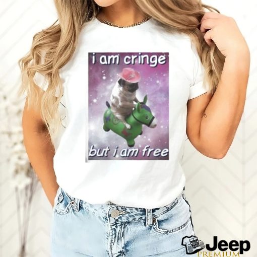 Cringeytees.Com I Am Cringe But I Am Free Dog Shirt