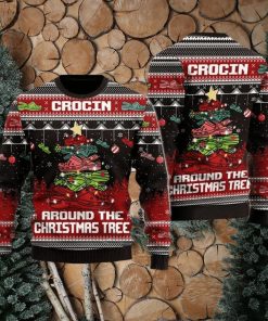 Crocin Around The Christmas Tree Funny Ugly Wool Sweater