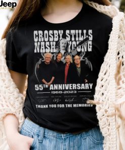 Crosby Stills Nash & Young 55th Anniversary 1968 – 2023 Thank You For The Memories Signatures Shirt