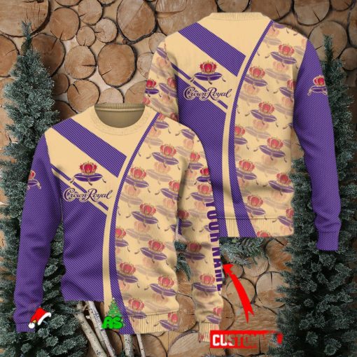 Crown Royal 3D Sweater Sweatshirt AOP For Christmas Gift Men And Women Custom Name