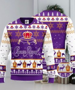 Crown Royal All Over Print Christmas Knitting Ugly Sweater