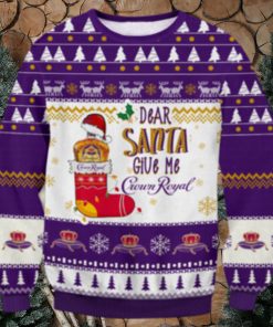 Crown Royal Dear Santa Ugly Sweater