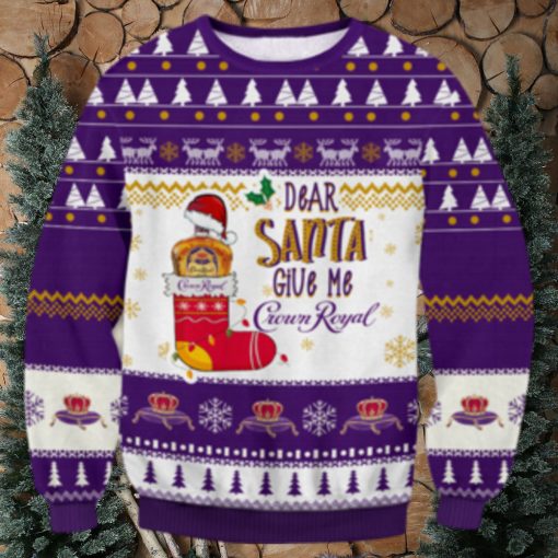 Crown Royal Dear Santa Ugly Sweater