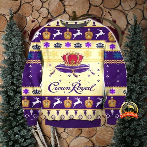 Crown Royal Knitting Pattern Ugly Christmas Holiday Sweater