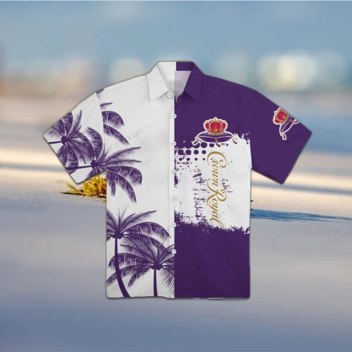 Crown Royal Logo Pattern Tropical Beer Hawaiian Shirt For Men And Women