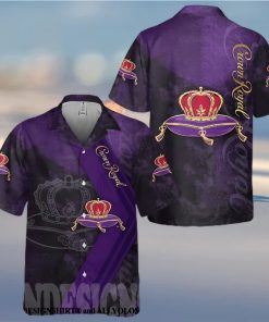 Crown Royal Original All Over Print Aloha Summer Beach Hawaiian Shirt