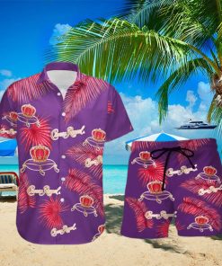 Crown Royal Palm Leaves Tropical Hawaiian Shirt